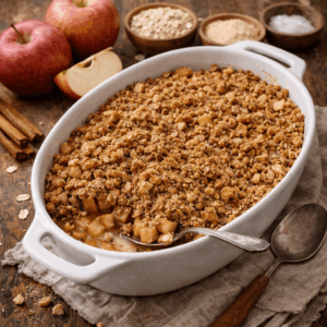 Apfel-Crumble ohne Zucker