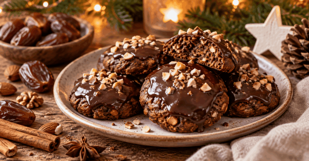 Lebkuchen ohne Zucker mit Datteln