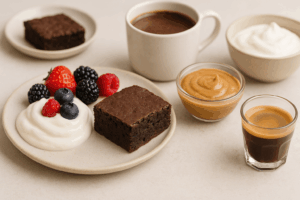 Ergänzung zu zuckerfreien Brownies