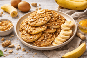 Banane + Ei + Erdnussmus