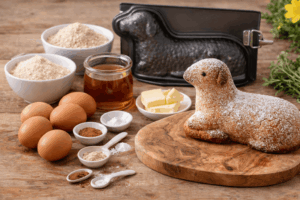 Osterlamm-Kuchen ohne Zucker