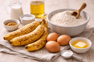 Bananenkuchen ohne Zucker - Zutaten