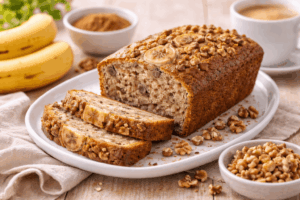 Bananenbrot mit Nuss & Zimt