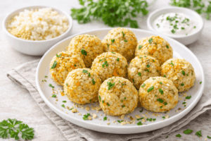 Hirse- oder Reisbällchen