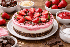 No Bake Erdbeer-Schoko-Torte