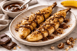 Gebackene Banane mit Zimt