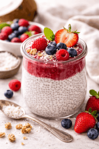 Chia-Pudding mit Beeren