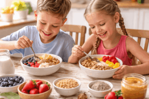 gesunde Joghurt Bowl für Kinder