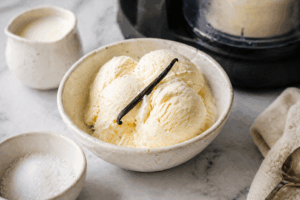 Vanille Eis ohne Zucker