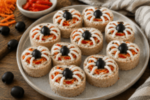 Spinnen-Wraps mit Frischkäse