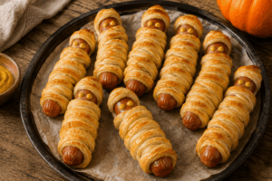 Mumien-Würstchen im Blätterteig