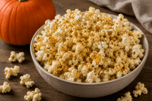 Popcorn-Kürbis-"Knochen" mit Kräutersalz