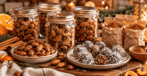 weihnachtliche Geschenkkiste ohne Zucker