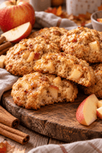 Apfel Cookies ohne Zucker — Pinterest-Grafik: weiche Apfel-Zimt-Cookies in unter 20 Minuten